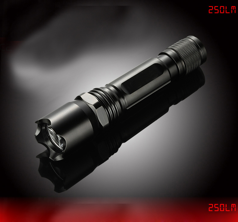 3W 250LM 158Meters LED Strong Light Aluminum Alloy Outdoor Riding Long-distance Lighting Waterproof Flashlight 3W 250LM 158Meters LED Strong Light Aluminum Alloy Outdoor Riding Long-distance Lighting Waterproof Flashlight